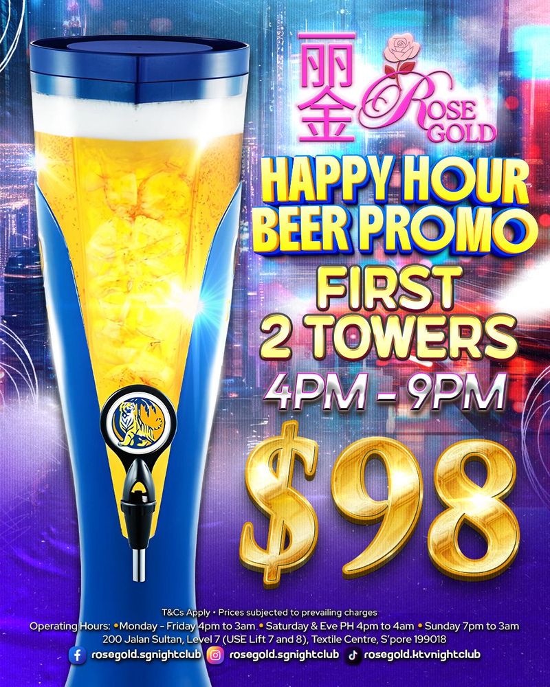 Happy Hour Beer Promo - First 2 Towers $98